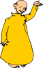 Kid Dressed In Yellow Clip Art